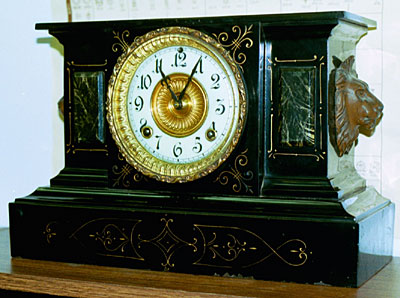 Ansonia Iron Mantel Clock