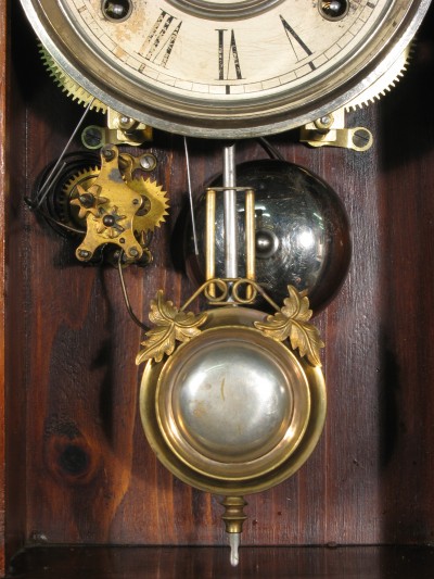 Pendulum, bell and alarm unit.