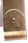 Barnes patented mainspring 0.018 inch thick (from Gilbert walnut shelf clock, time side)