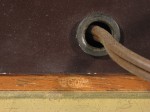 Date code 5002 on the wood beneath the power cord.