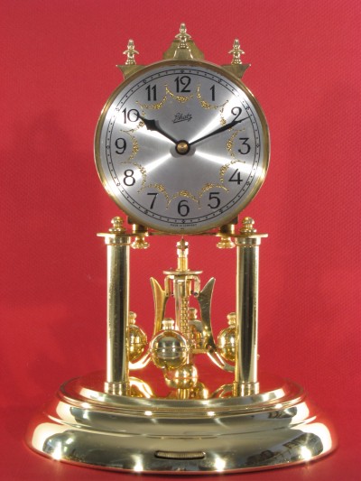 Schatz standard 400 day clock with silver dial. Made in September 1954.