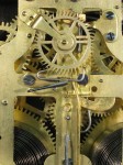 The recoil escapement, regulator and suspension spring.