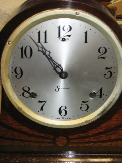 The aluminum dial with printed numerals.