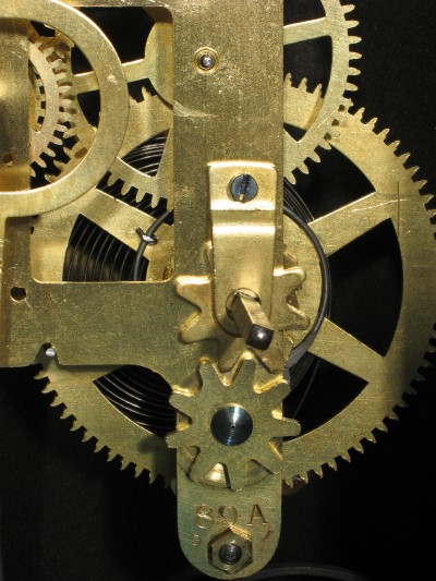 The 9 tooth gear and the gear above it are the stopworks.