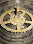 Time mainwheel and mainspring before repair.