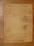 Instruction label on rear door