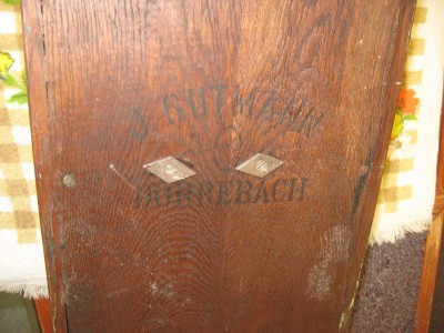 Back of the case is marked "J. Gutmahn Dorrebach"