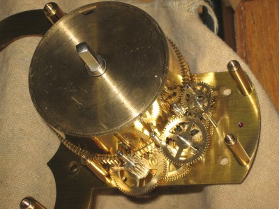 The gears in the movement