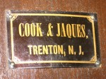 Label of Cook & Jaques, Trenton, N. J.