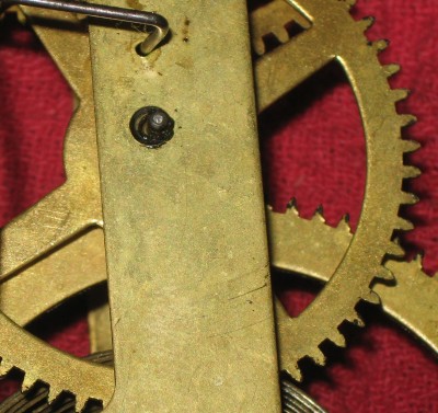 Wear in the front time second pivot hole.