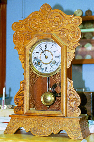 New Haven Oak Kitchen Clock