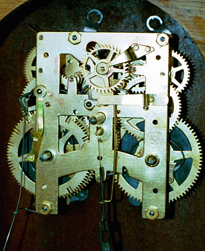 Movement of New Haven Oak Kitchen CLock