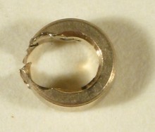 Wear in the rear time second wheel bushing.