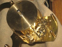 The gears in the movement
