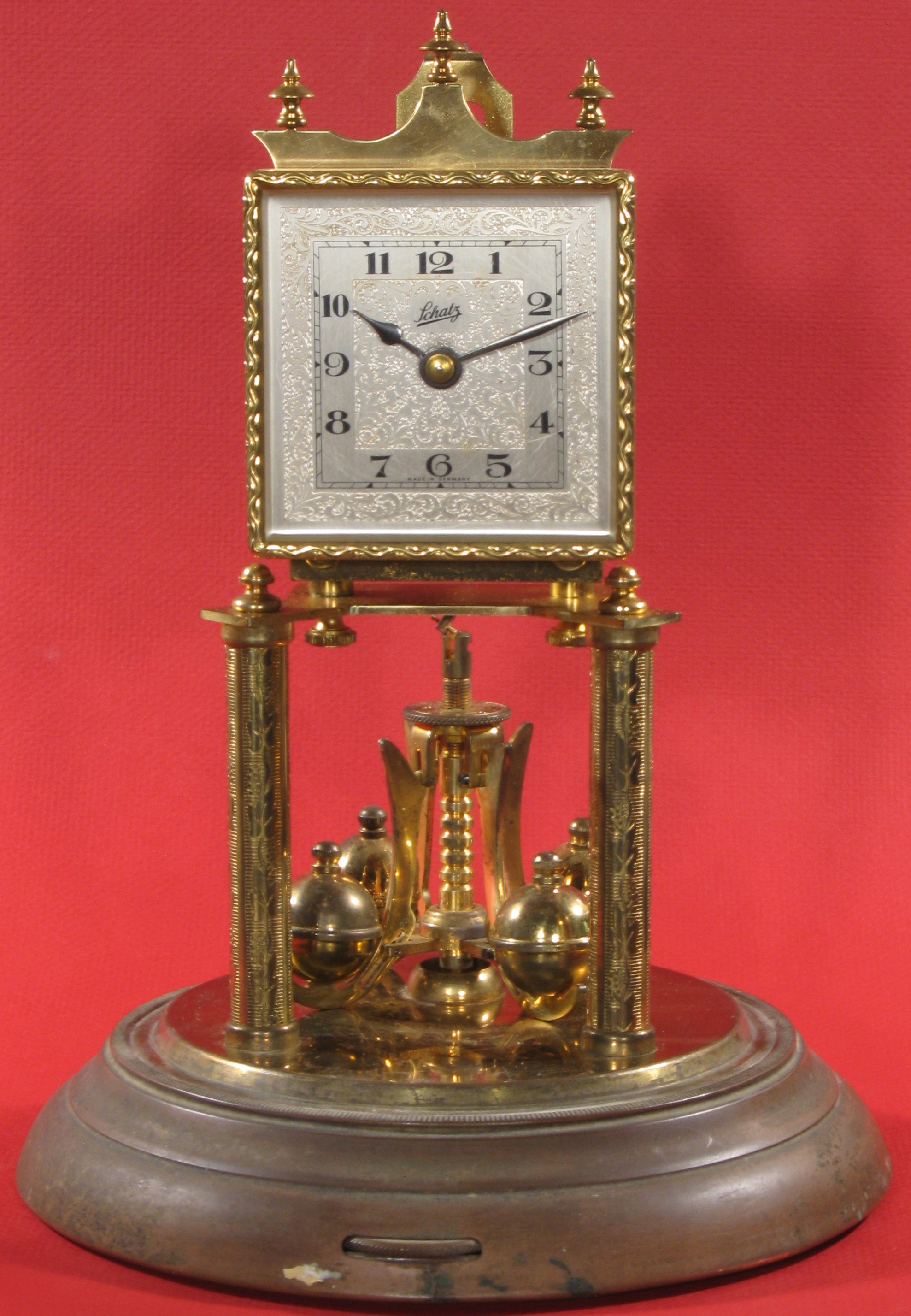 Clock before polishing