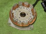 Inside of field coil (before old grease was cleaned out)
