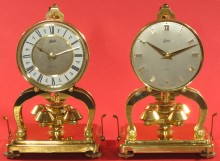 The 1972 clock (left) and 1957 clock (right).